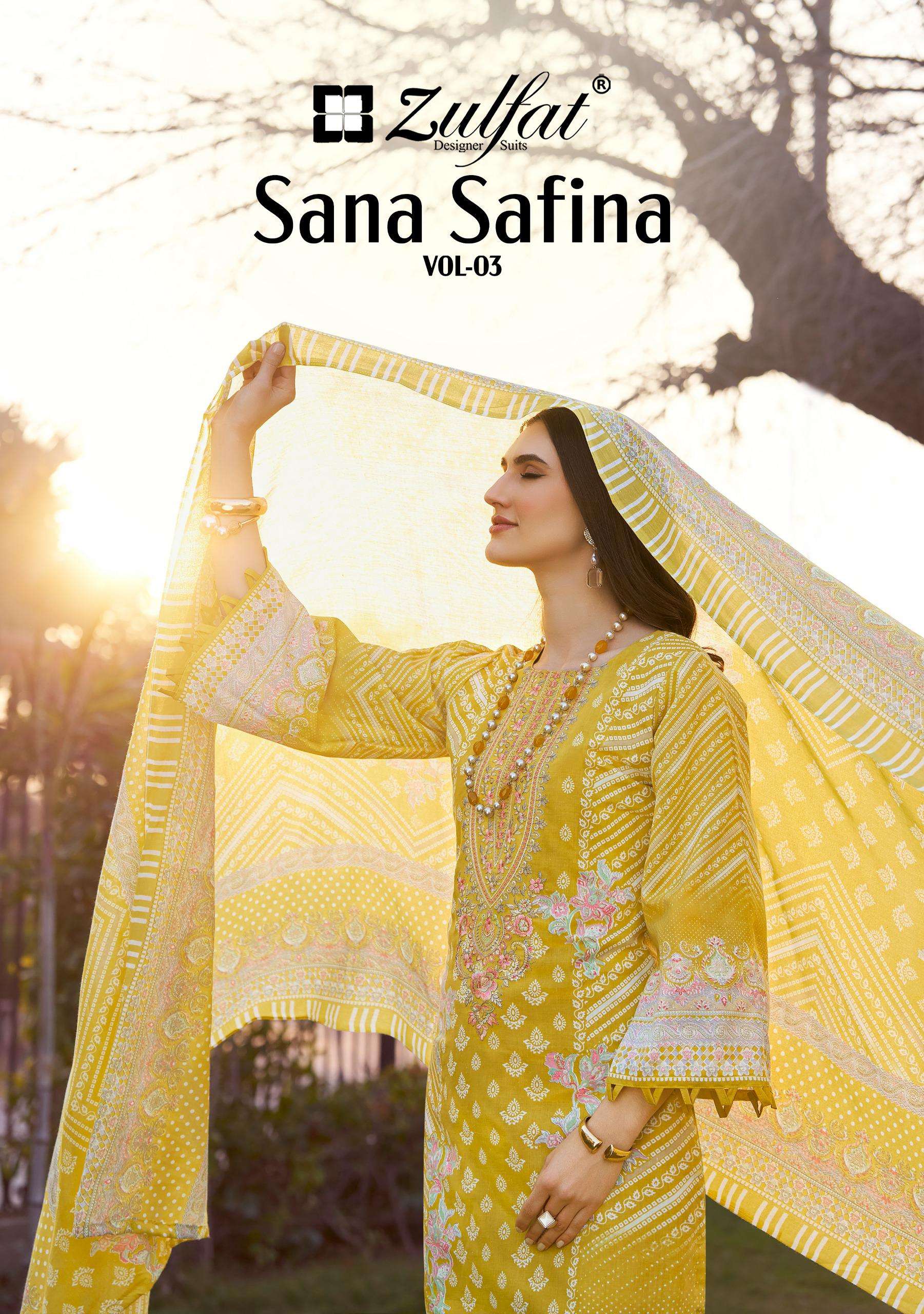 SANA SAFINA VOL - 3 BY ZULFAT DESIGNER SUITS